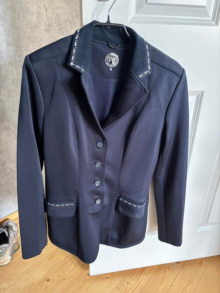 Wedstrijd jasje maat S donkerblauw, Ophalen of Verzenden, Zo goed als nieuw, Maat 38/40 (M), Blauw