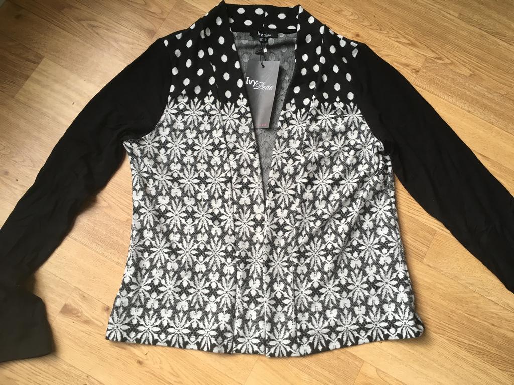 Vestje zwart wit van Ivy Beau 36 nieuw, Ophalen of Verzenden, Zo goed als nieuw, Maat 36 (S), Zwart