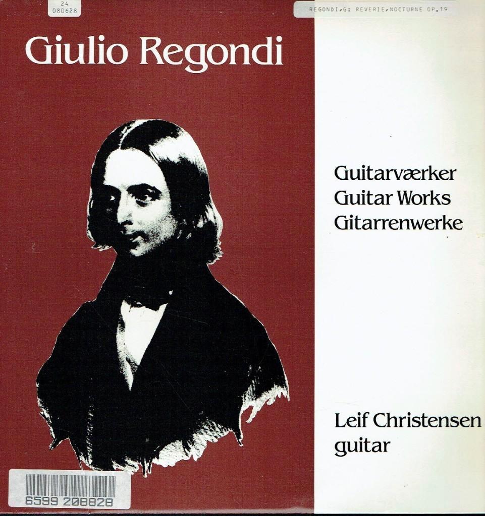 Leif Christensen  Giulio Regondi – Guitar Works, Cd's en Dvd's, Vinyl | Klassiek, Kamermuziek, Verzenden, Zo goed als nieuw, 12 inch