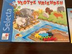 Vlotte Vrienden - Selecta Spel met houten dieren, Drie of vier spelers, Ophalen of Verzenden, Zo goed als nieuw