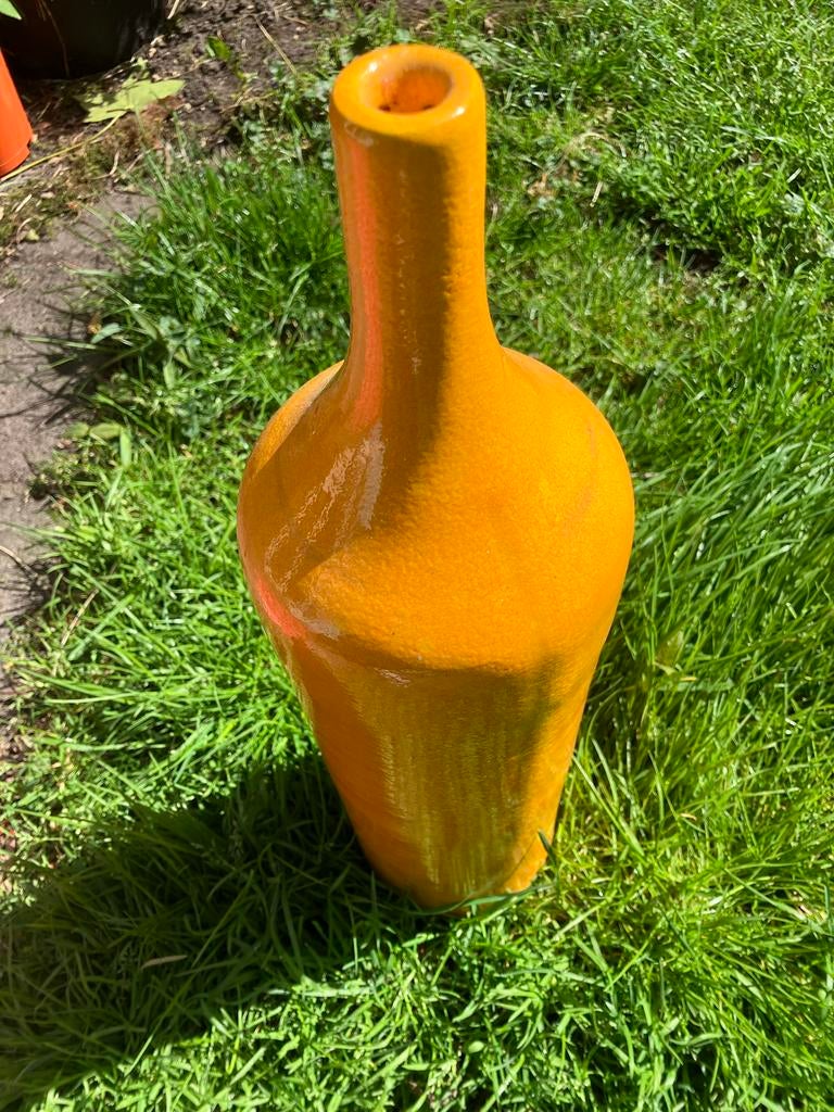 Okergele Vaas Groot, Huis en Inrichting, Woonaccessoires | Vazen, Ophalen