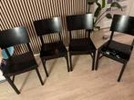 4x degelijke IKEA Norvald stoelen, opknappers, Ophalen, Gebruikt, Zwart, Vier