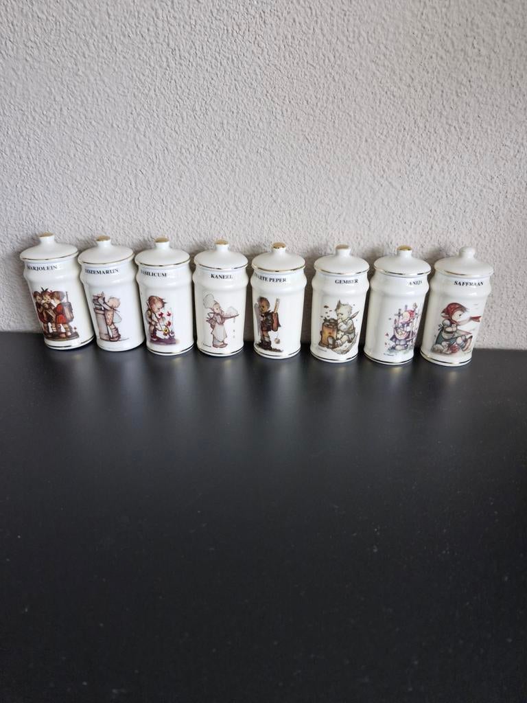 8 Hummel kruidenpotjes - Vintage porselein, Antiek en Kunst, Ophalen of Verzenden