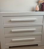 Witte Commode met Drie Lades, Ophalen, Gebruikt, 50 tot 70 cm, 100 cm of meer