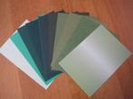 10 vellen apart karton AA5 - groen tinten, Ophalen of Verzenden, Nieuw, Overige thema's, Blanco kaart of Basiskaart