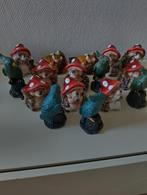 Leuke decoratieve egeltjes met paddenstoel en vogel, Ophalen, Nieuw