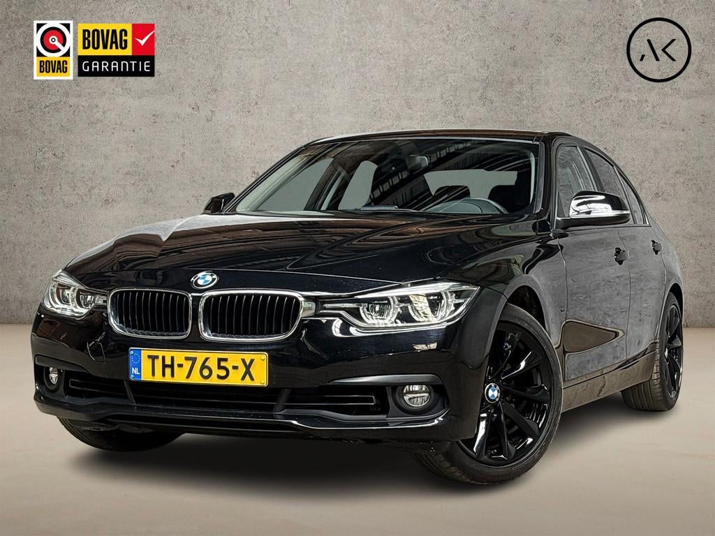 BMW 3 Serie 318i Sportline Automaat (GROOT NAVI, BLACK PACK,, Automaat, 12 maanden, Gebruikt, Zwart