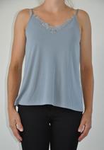 blauwe top xs, dameskleding xs, 34,h&m top xs, singlet xs,, H&M, Blauw, Nieuw, Ophalen of Verzenden