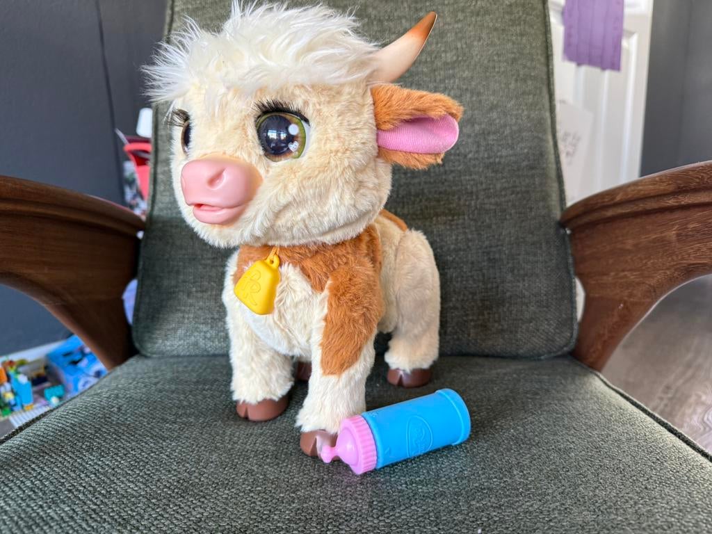 Maggie de koe, FurReal, Kinderen en Baby's, Speelgoed | Knuffels en Pluche, Ophalen of Verzenden, Zo goed als nieuw, Koe