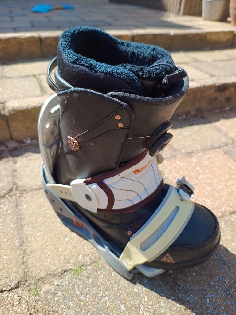 Snowboard schoenen K2 Raider Boa-coiler met Burton bindingen, Ophalen of Verzenden