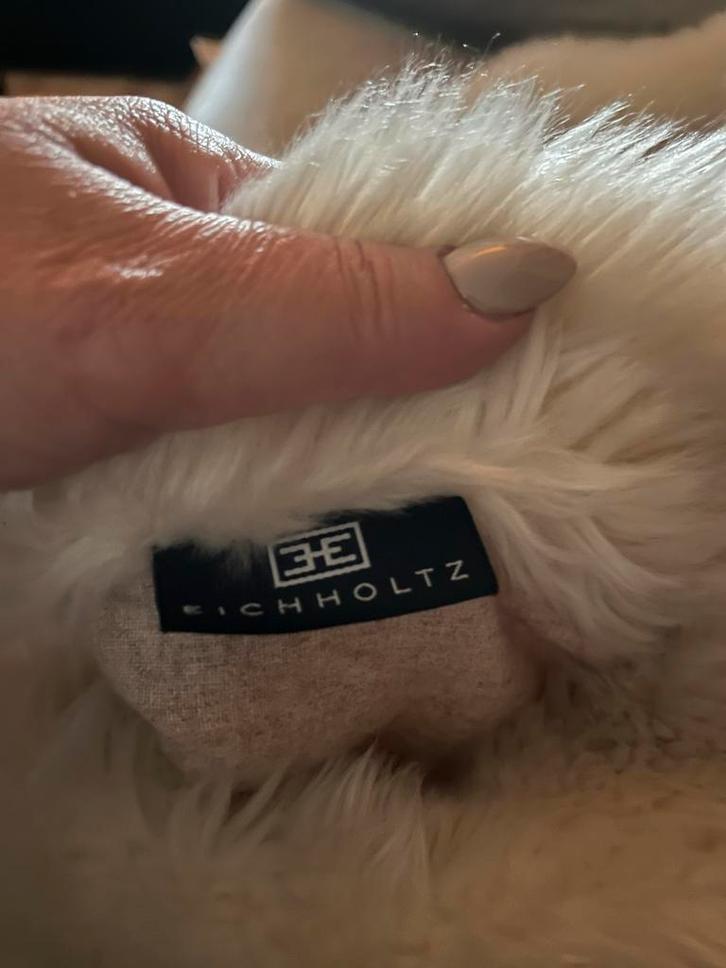 Eichholtz Alaska Plaid - Luxe Imitatiebont Deken, Huis en Inrichting, Woonaccessoires | Plaids en Woondekens, Zo goed als nieuw