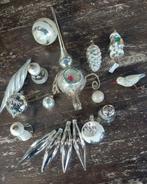 Oude glazen kersboom piek +oude glazen versieringen, Ophalen of Verzenden