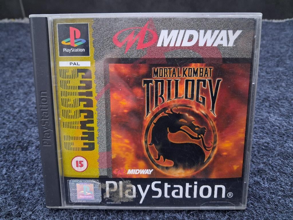 Mortal Kombat Trilogy Playstation 1, Ophalen, Vanaf 18 jaar, Vechten, 2 spelers