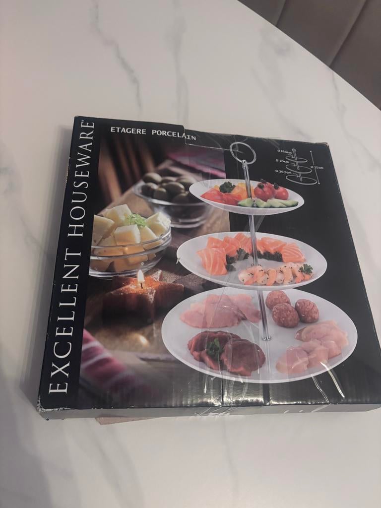 Excellent Houseware etagere porselein, Ophalen, Nieuw