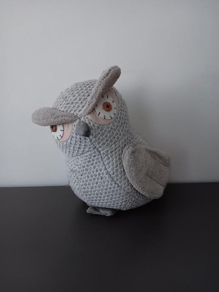 Uil deurstopper van stof, Huis en Inrichting, Woonaccessoires | Deurstoppers, Gebruikt, Binnen, Ophalen of Verzenden