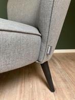 WOOOD lage fauteuil, grijs, zo goed als nieuw, Huis en Inrichting, Ophalen, Zo goed als nieuw, Stof, 75 tot 100 cm