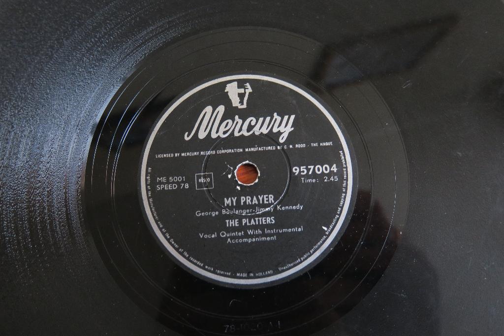 The Platters My prayer 78 toeren jukebox hits rpm 78rpm 1956, Cd's en Dvd's, Vinyl Singles, Gebruikt, 10 inch, Voor 1960, Overige typen