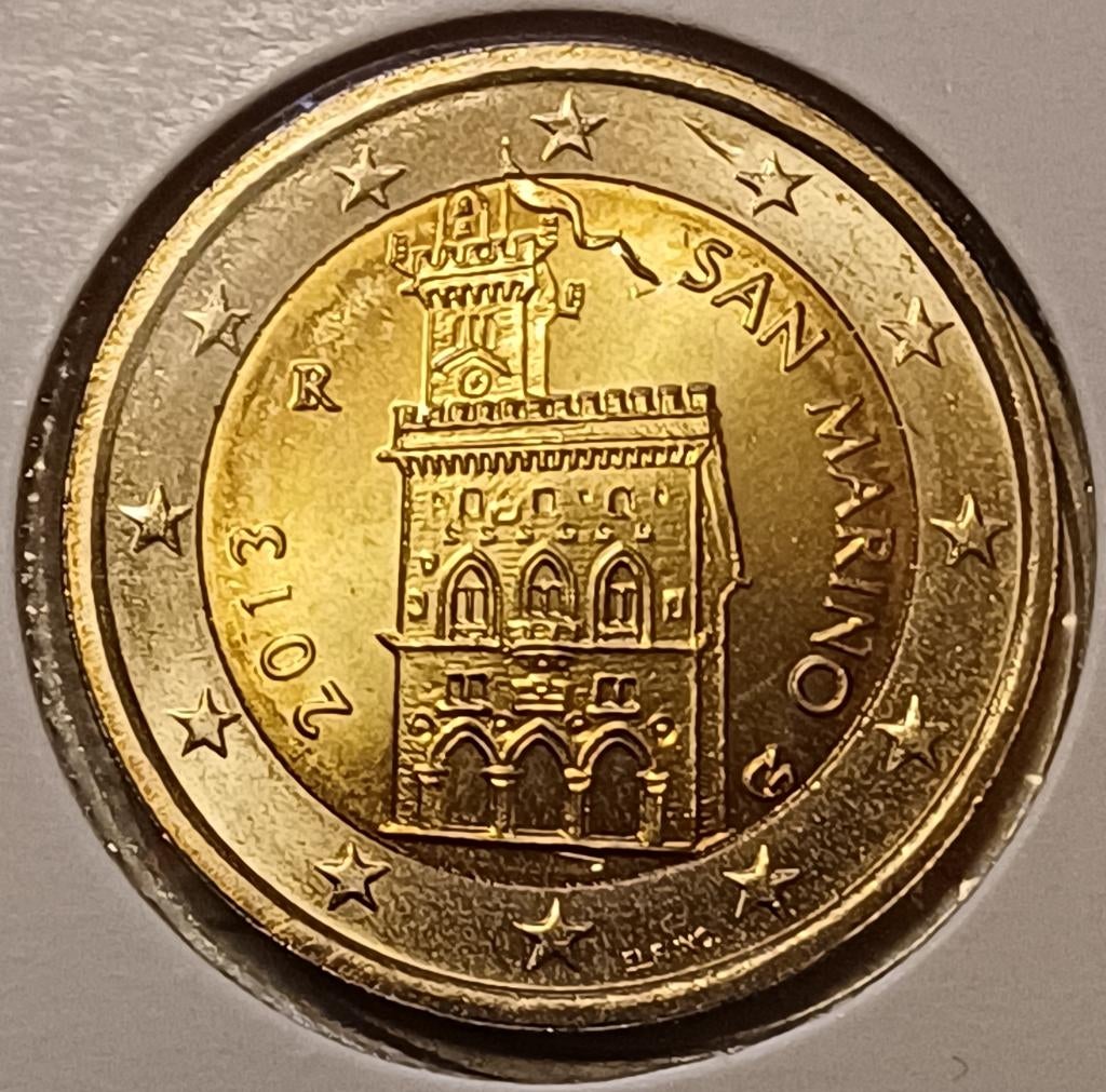 2 Euromunt San Marino  2013, Postzegels en Munten, Munten | Europa | Euromunten, Ophalen of Verzenden, San Marino, 2 euro, Losse munt