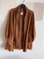 Suede jasje, kleur cognac, maat 1 small, Kleding | Dames, Ophalen of Verzenden, Zo goed als nieuw, Maat 36 (S), Bruin