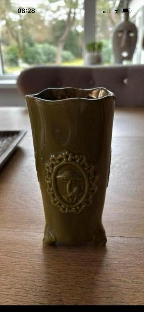 Vaasje, Ophalen of Verzenden, Groen, Steen/keramiek