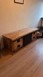 TV-meubel mango hout, Ophalen, Mango, 100 tot 150 cm, Zo goed als nieuw