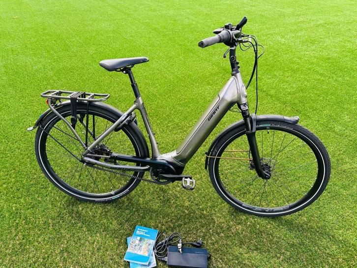 Giant Dailytour E+ elektriche Damesfiets met belt Drive ✅, Fietsen en Brommers, Elektrische fietsen, Gebruikt, Giant, 51 tot 55 cm