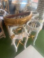 Gouden Barok Stijl Console Tafel met Spiegel, Ophalen of Verzenden