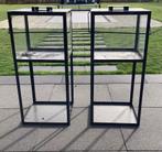 2x Lantaarn / Windlicht 38x38x84, Ophalen, Gebruikt