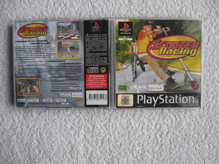 PS1 game (PAL) Scooter Racing, Spelcomputers en Games, Games | Sony PlayStation 1, Gebruikt, Sport, 1 speler, Vanaf 3 jaar, Ophalen of Verzenden
