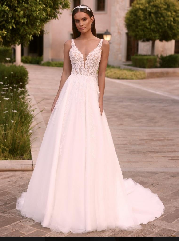 Nieuwe Bianco Evento Limited Edition trouwjurk Lerodea, Ophalen of Verzenden, Nieuw, Wit, Trouwjurk