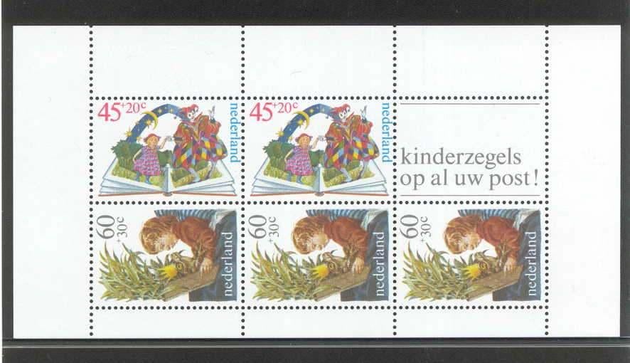 Nederland nr. 1214 Blok Kinderzegels 1980 postfris, Postzegels en Munten, Postzegels | Nederland, Ophalen of Verzenden, Na 1940