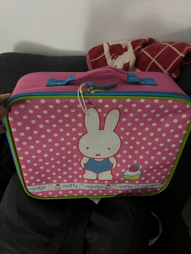 Nijntje lunchbox/koeltas roze met stippen, Ophalen of Verzenden, Gebruikt