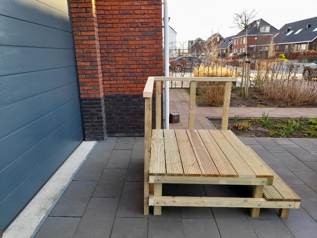 opstap Bordestrap  verhoging v Chalet Tinyhouse, Caravans en Kamperen, Caravan accessoires, Nieuw, Ophalen