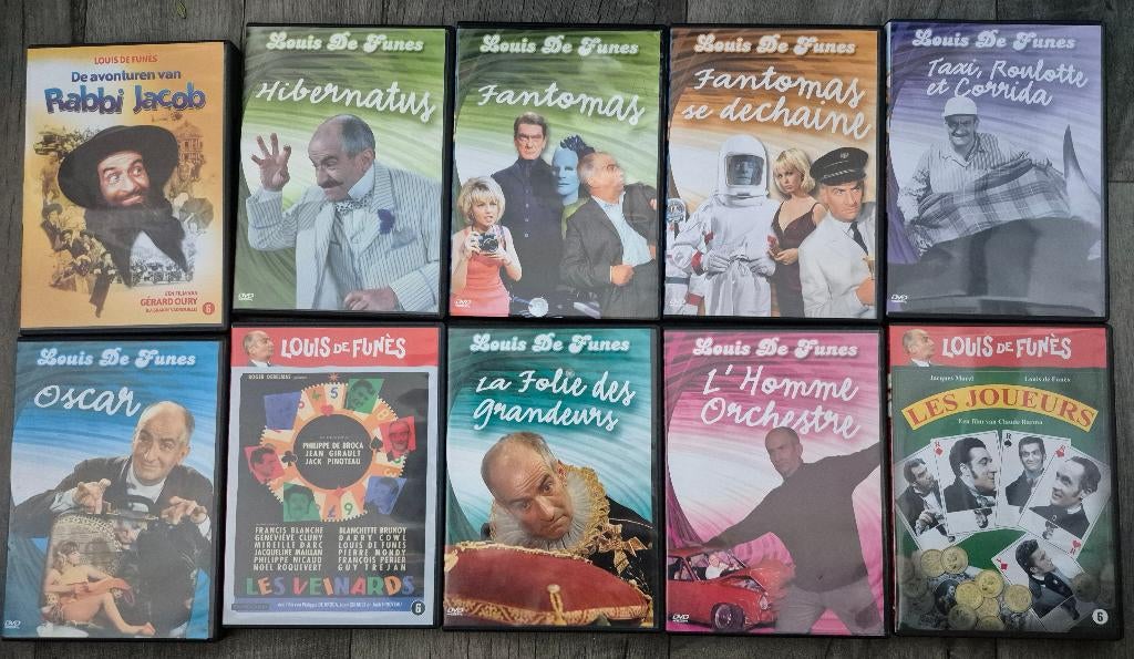 10 Louis de Funes films, Vanaf 6 jaar, Ophalen, Zo goed als nieuw, Overige genres