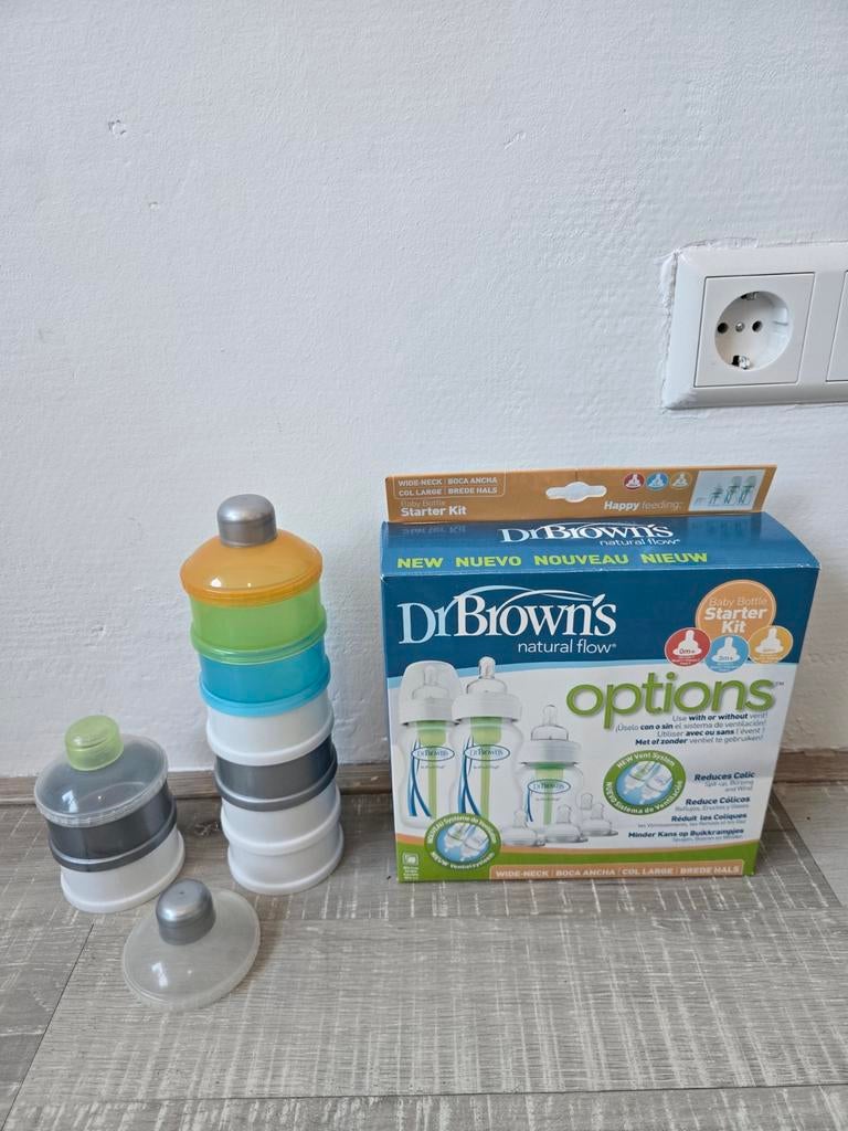 Dr. Brown's Babyfles Starter Kit & Poedertoren, Kinderen en Baby's, Ophalen