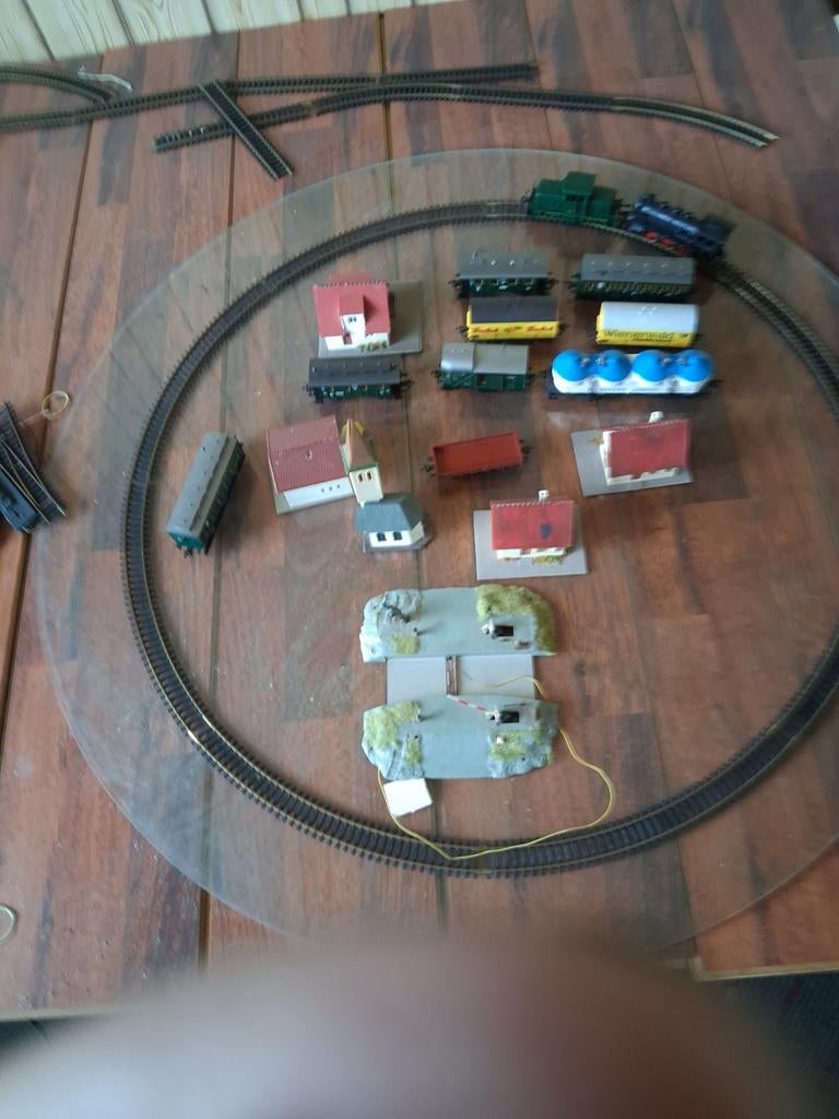 fleisman trein plus rails, Gebruikt, Gelijkstroom, Rails, Ophalen