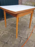 Vintage formica tafel, Ophalen, Gebruikt, 100 tot 150 cm, Teakhout