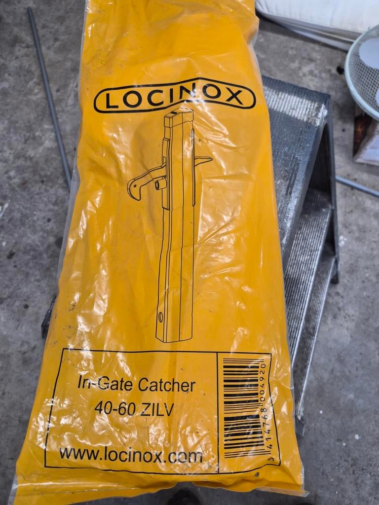 Locinox In-Gate Catcher 40-60 ZILV Poort Sluit Houder, Doe-het-zelf en Verbouw, Hang- en Sluitwerk, Ophalen of Verzenden, Nieuw