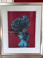 Corneille - Femme au chat et à l’oiseau (E.A. 1998), Antiek en Kunst, Ophalen