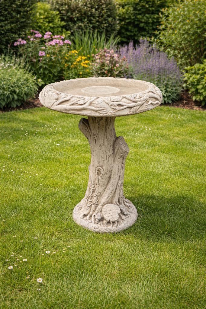 zwaar stenen vogelbad, Tuin en Terras, Vogelhuisjes en Vogelbaden, Gebruikt, Ophalen