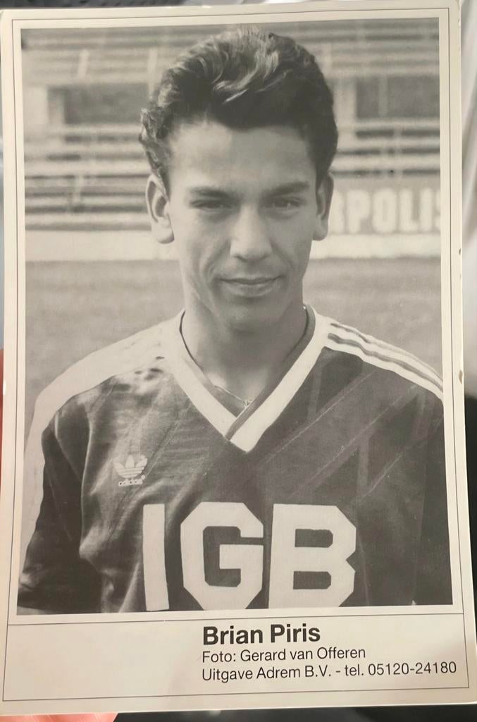 GEZOCHT Spelerskaart Brian Piris 1987-1988 NAC, Ophalen of Verzenden, NAC Breda, Spelerskaart