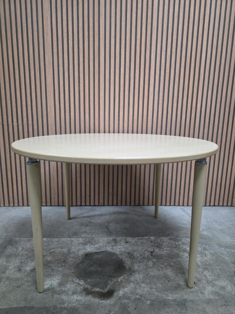 6 x Brunner vergadertafels rond hout kantoor tafels kantine, Ophalen of Verzenden
