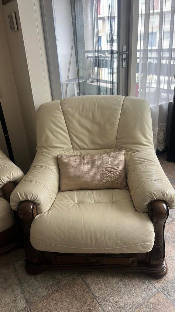 Bankstel, Huis en Inrichting, Fauteuils, Ophalen of Verzenden, 75 tot 100 cm, Gebruikt, Mooie bank