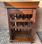 Wijnrek met dienblad 60x45x91cm, Ophalen, Gebruikt, 5 tot 15 flessen, 75 cm of meer
