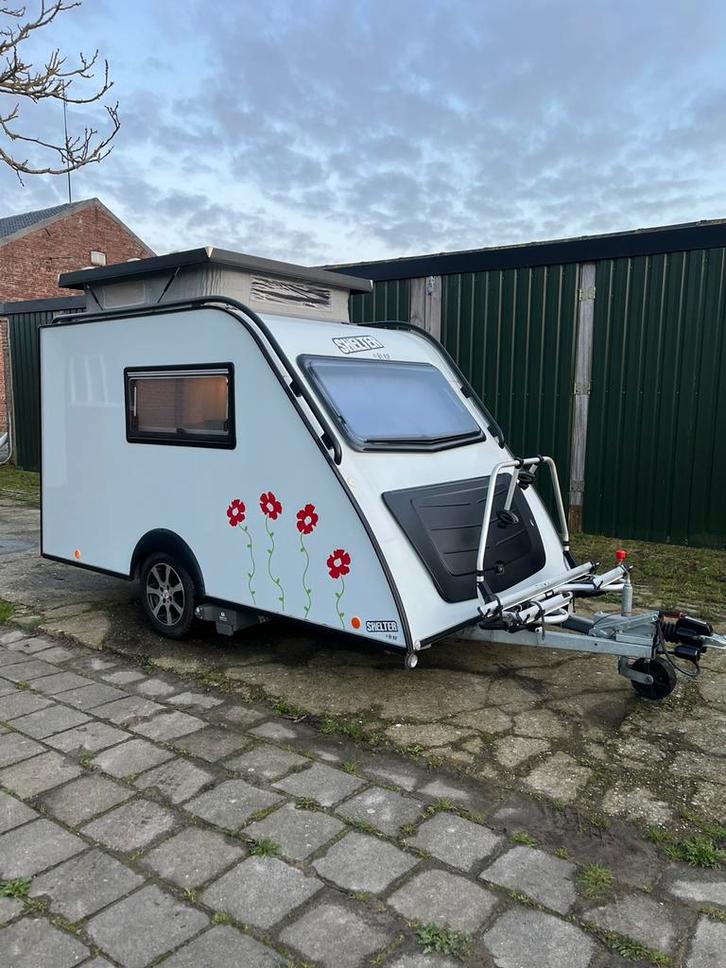 Kip Shelter Plus, Caravans en Kamperen, Caravans, Particulier, tot en met 2, 500 - 750 kg, Standaardzit, Kip, tot 4 meter, Disselslot