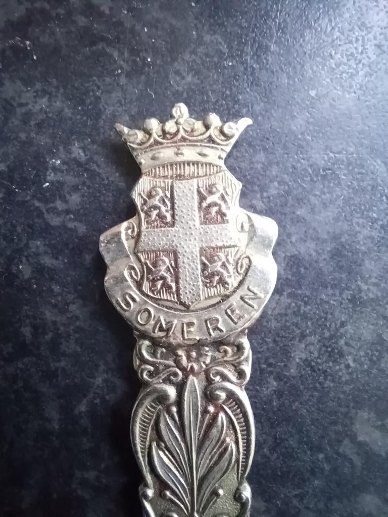 Brievenopener met wapen van Someren, Ophalen, Gebruikt