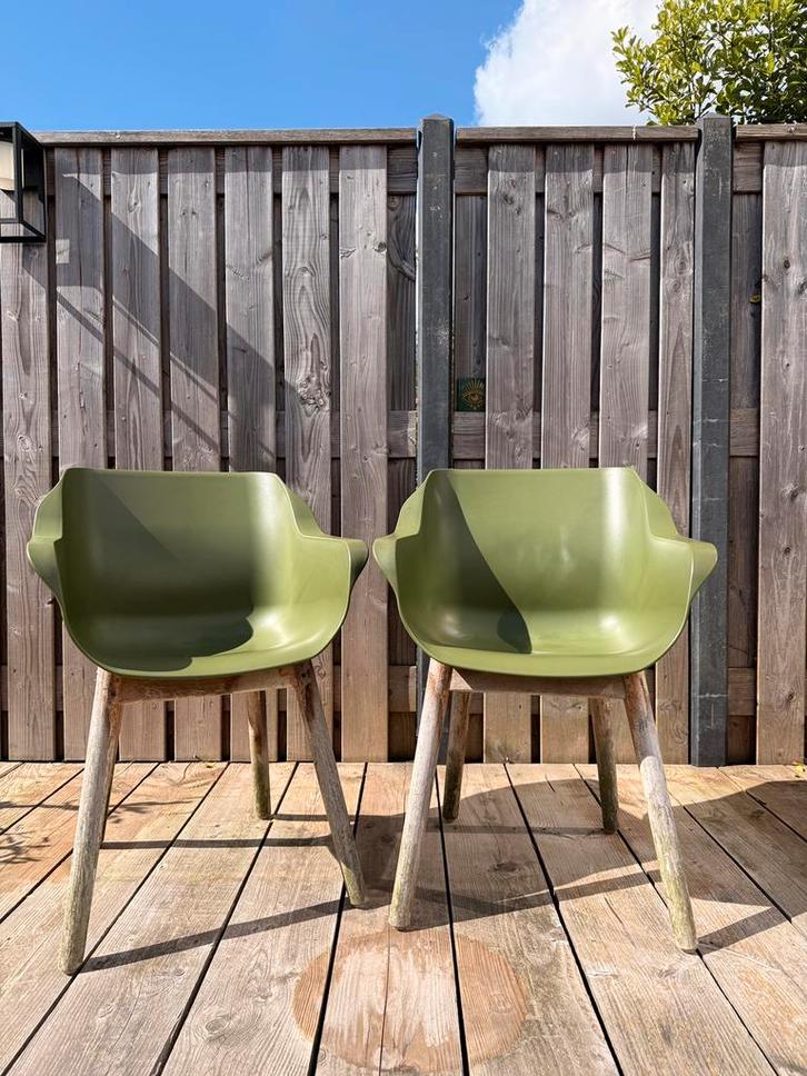 Twee Hartman tuinstoelen, Tuin en Terras, Tuinstoelen, Gebruikt, Kunststof, Ophalen
