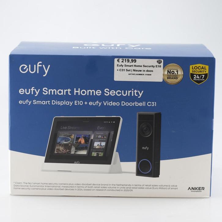Eufy Smart Home Security E10 + C31 Set | Nieuw in doos, Huis en Inrichting, Deurbellen, Zo goed als nieuw