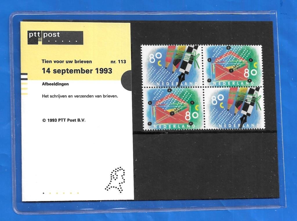 Postzegelmapje 113 - Tien voor uw brieven, Verzenden, Na 1940, Postfris