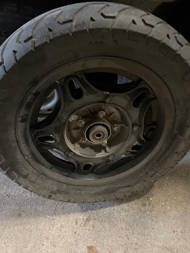 wielen GL500 en enduro banden AANGEPAST, Motoren, Ophalen, Gebruikt